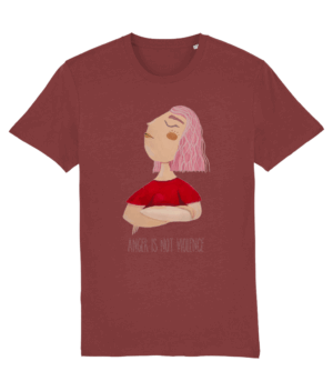 Anger is not Violence Unisex Premium Cotton T-shirt | Creator 2.0